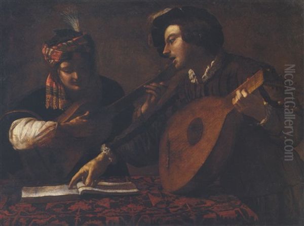 Two Musicians - view 1