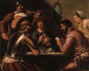 La Partie De Cartes by Theodoor Rombouts
