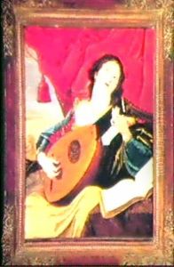 A Lady Playing The Lute by Theodoor Rombouts