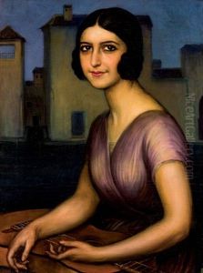 Senorita Berot by Julio Romero De Torres
