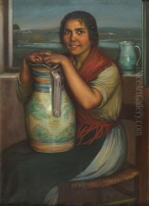 Gitana De Cordoba by Julio Romero De Torres