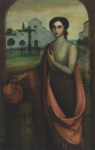La Mujer Del Cantaro (girl By A Well)