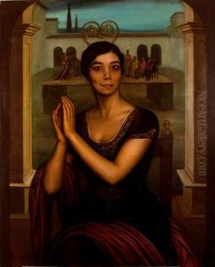 La Nina De Los Peines by Julio Romero De Torres