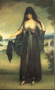 Dama Con Mantilla Espanola by Julio Romero De Torres