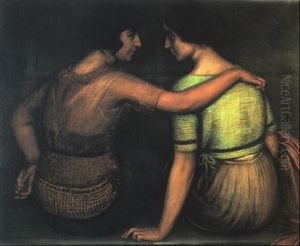 La Dicha by Julio Romero De Torres
