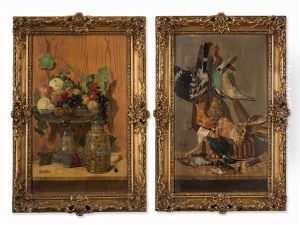 Still Lifes (pair) by Rafael Romero De Torres