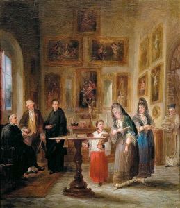 Beatas Y Monaguillo En La Sacristia