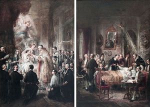La Buena Y La Mala Muerte Del Duque De Montpensier (pair) by Jose Maria Romero
