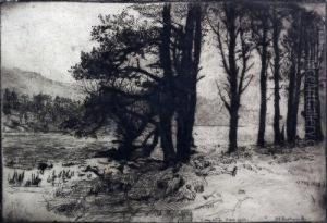 Landscape Scene by Alfred Edward Borthwick
