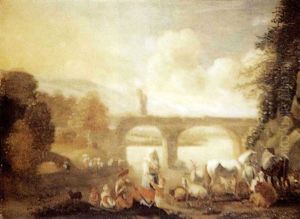 Halte De Villageois Pres D'un Pont Halte De Villageois Pres D'un Pont
