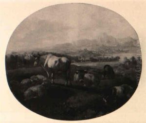 Weite Gebirgige Fluslandschaft
