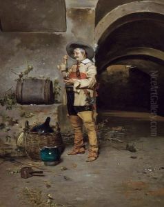 Le Degustateur De Vin by Giuseppe Bortignoni