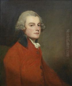 Portrait Of Montagu Burgoyne, Half-length, In A Red Coat