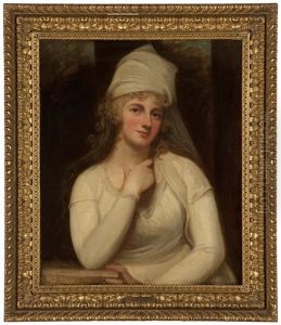 A Portrait Of Anne, Marchioness Townshend by George Romney