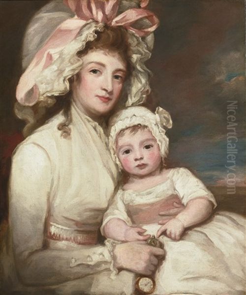 Portrait Of Mrs. Henry Ainslie With Her Child - view 1