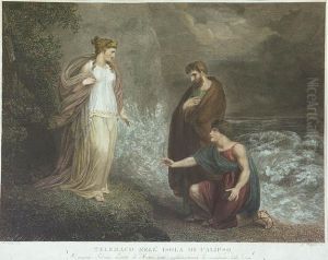 Przybycie Telemach Na Wyspe Calipso by Giuseppe Bortignoni