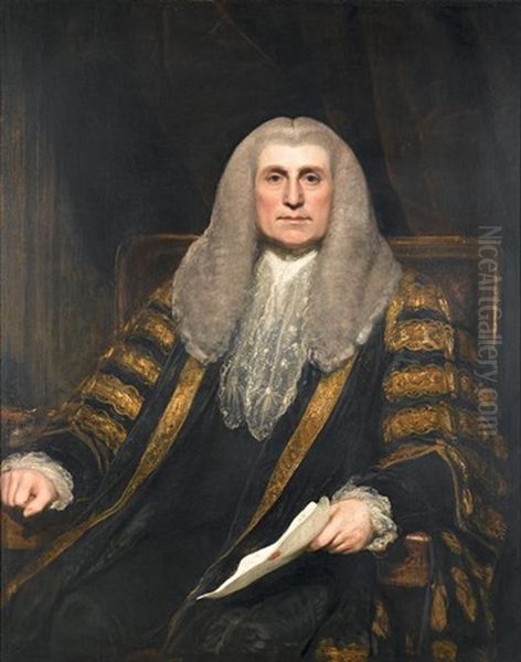 Portrait Of A Gentleman In Lord Chancellor's Robes, Seated, Holding A Document - view 1