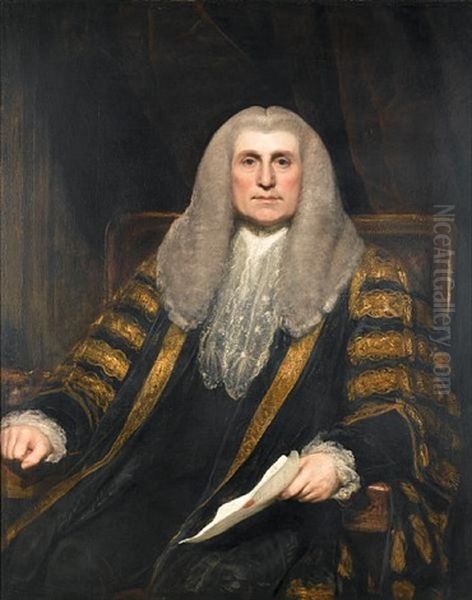 Portrait Of A Gentleman In Lord Chancellor's Robes Holding A Document - view 1