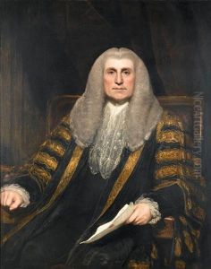 Portrait Of A Gentleman In Lord Chancellor's Robes Holding A Document