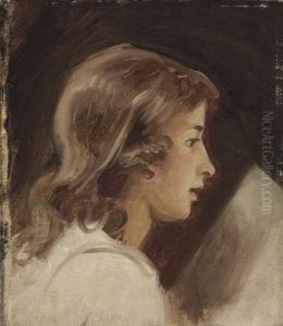 Boy Reading, In Profile (study) by George Romney