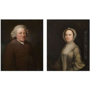Portrait Of Abraham Rawlinson Of Grassyard Hall, Lancaster (+ Portrait Of His Wife Ellenora Godsalve; Pair)