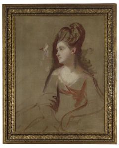 Portrait Of A Lady, In A White Dress, Unfinished Portrait Of A Lady, In A White Dress, Unfinished