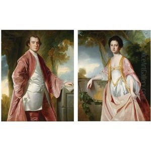 Portrait Of William Salmond Of Waterfoot, Cumberland (+ His Wife, Jane Hasell Of Dalemain; Pair)