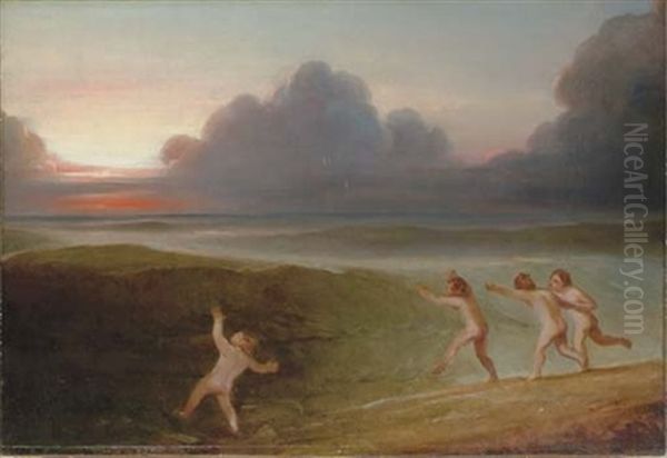 Boys Dancing On The Seashore - view 1