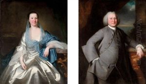 Portrait Of William Gillison Of Melling, Lancashire (+ His Wife, Miriam Gillison; Pair)