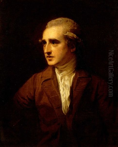 Portrait Of The Hon. Charles Francis Greville In A Brown Coat And White Necktie - view 1