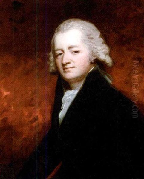Portrait Of A Gentleman (the Honorable Philip Bouverie-pusey?) In A Dark Coat And White Foulard - view 1