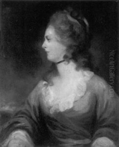 Portrait Of A Lady In Profile by George Romney