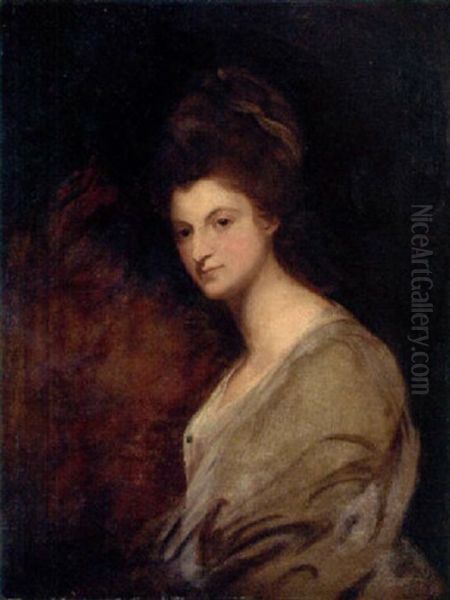 Portrait Of A Lady In A White Dress - view 1