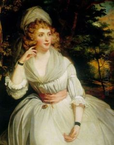 A Portrait Of Mrs. Stafford by George Romney