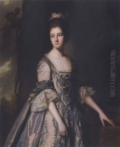 Portrait Of Miss Mary Corrance by George Romney