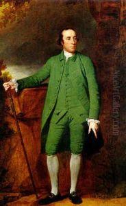 Portrait Of George Morewood Of Alfreton Park, Derbyshire by George Romney