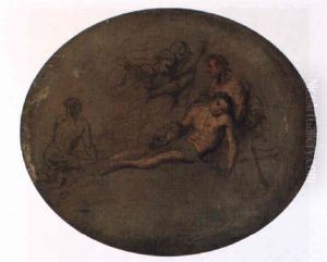 Death Scene (the Death Of Hector?) by George Romney