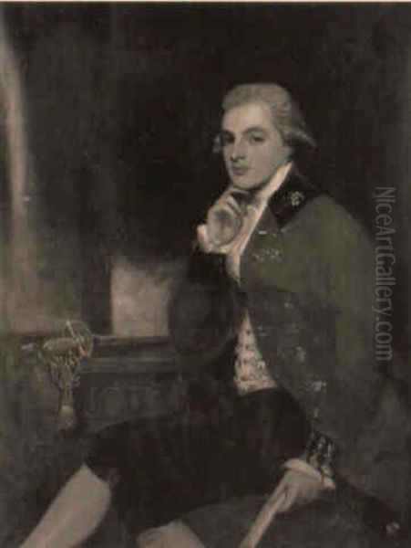 Portrait Of Colonel W. Kirkpatrick Seated At A Table In Uniform - view 1