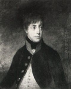 Portrait Of A Gentleman In Military Uniform by George Romney
