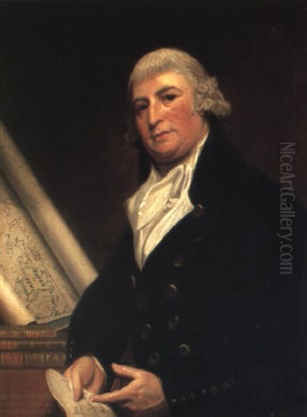 Portrait Of Sir William Fraser Of Leduclune And Morar By A Map Of Papua - view 1