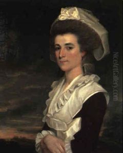 A Portrait Of Mrs. Duncan...in A Landscape, Wearing A Dark Red Dress A Portrait Of Mrs. Duncan...in A Landscape, Wearing A Dark Red Dress