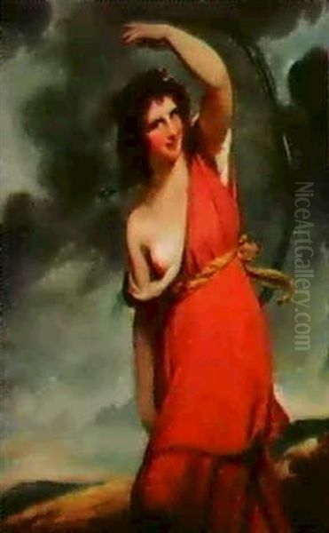 Portrait Of Emma Lady Hamiltonas Mirth - view 1