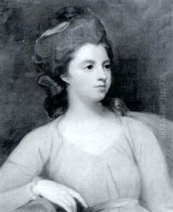 Portrait Of Miss Maria Morland by George Romney