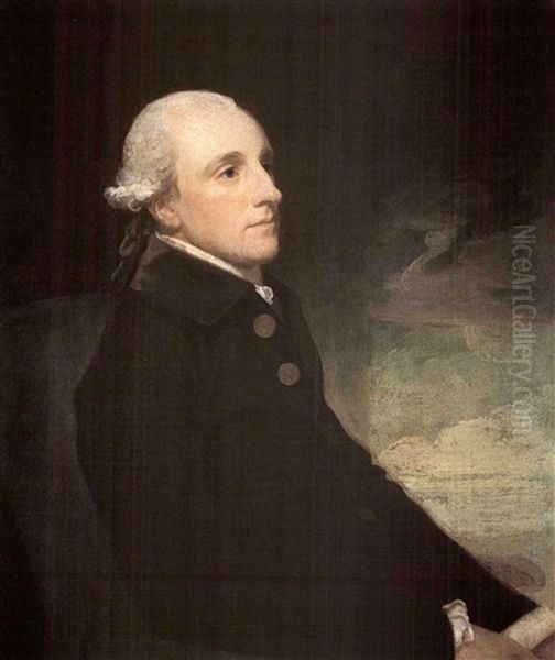Portrait Of James Dunlop Of Garnkirk Seated In A Brown Coat - view 1