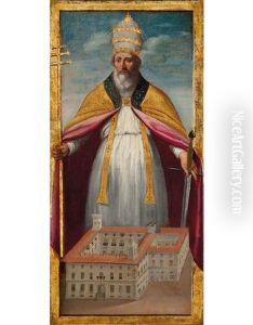 Sant'aniceto Protettore Di Palazzo by Cristoforo Roncalli