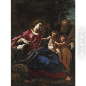 Sacra Famiglia Con San Giovannino by Cristoforo Roncalli