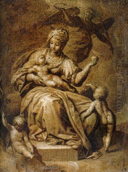 La Virgen Con El Nino - view 1