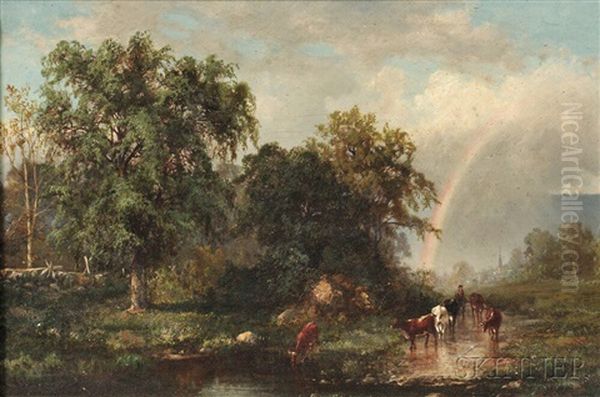 Beyond The Rainbow/a Herder With Cattle - view 1