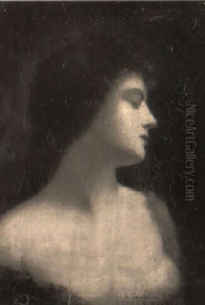 A Portrait Of A Lady With Titian Red Hair - view 1