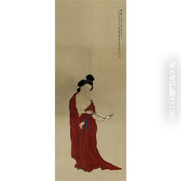 A Chinese Painting Of Maiden - view 1